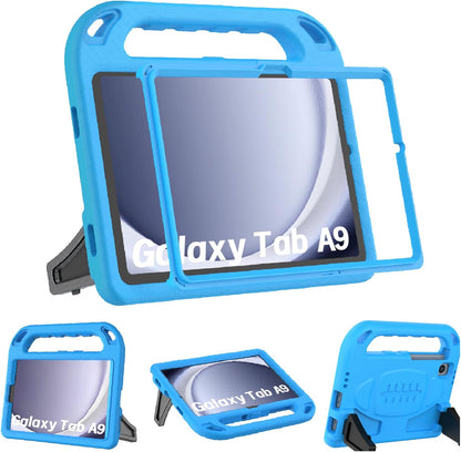 Kids Case for Samsung Galaxy Tab A9 2023 (Sm-X110/X115/X117)/Tab A7 Lite 2021- with Built-In Screen Protector, Shockproof Samsung Galaxy Tab A9/A7 Lite Case 8.7 Inch - Blue