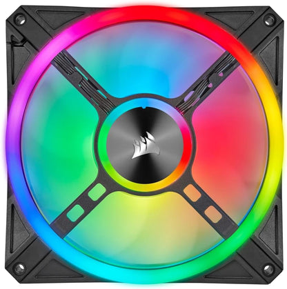 QL Series, QL140 RGB, 140Mm RGB LED Fan, Single Pack, Black