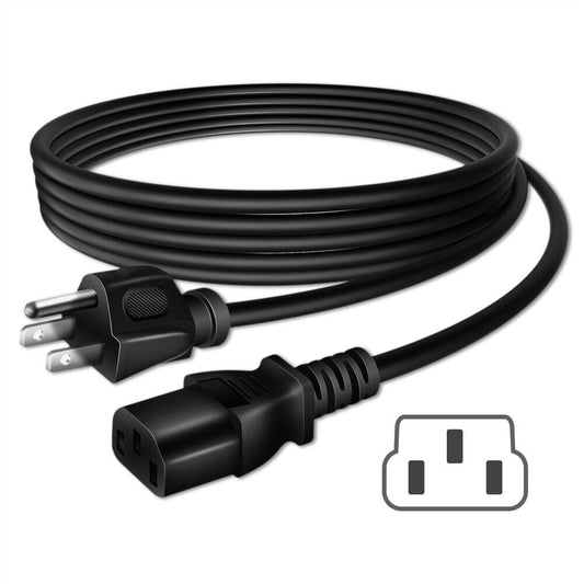 6Ft UL AC Power Cord Cable for Dell SE198WFP SP2008WFP Computer Monitor Lead