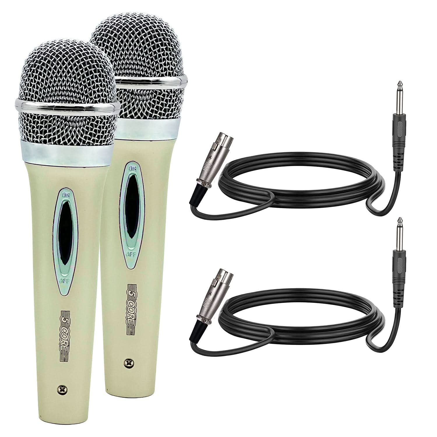 5Core XLR Microphone Dynamic Mic Karaoke Singing Studio Mics Handheld Microfono