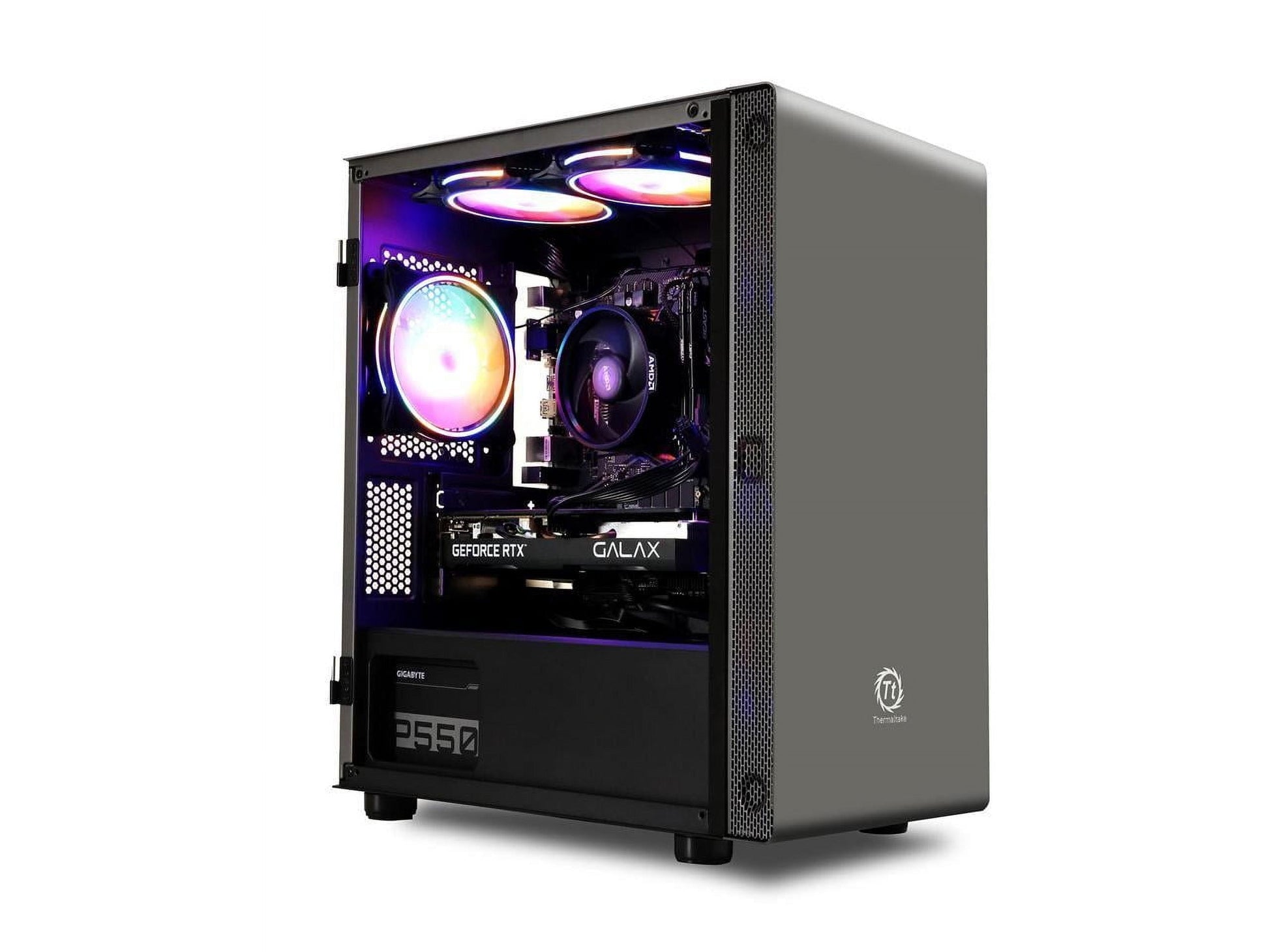 Gaming PC Desktop Computer, AMD Ryzen 5 5600 3.7Ghz, Geforce RTX 2060 Super, 16GB DDR4, NVME 500G SSD, 6RGB Fans, Wifi,Win 11 Ready,Gamer Desktop Computer,New