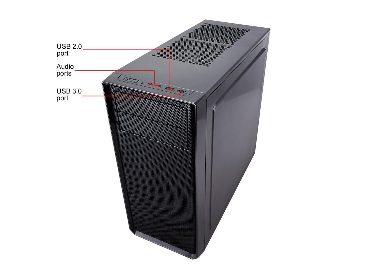 Focus G Gunmetal Gray ATX Mid Tower Computer Case