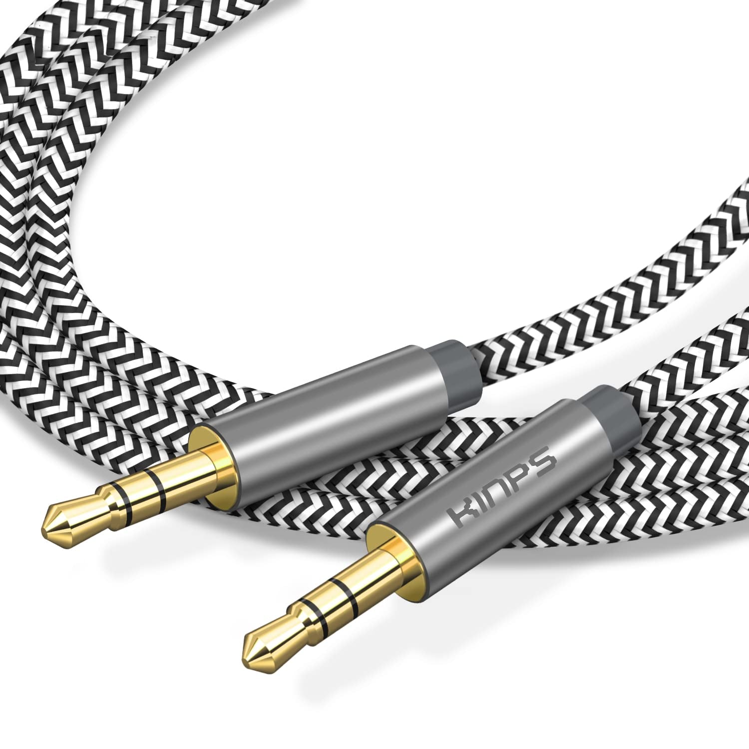 Auxiliary Audio Cable 3.5Mm Aux Cord Stereo Jack Male to Male Aux Cable for Phones, Headphones, Speakers, Tablets, Pcs, MP3 Players and More (10FT/3M, Gray)