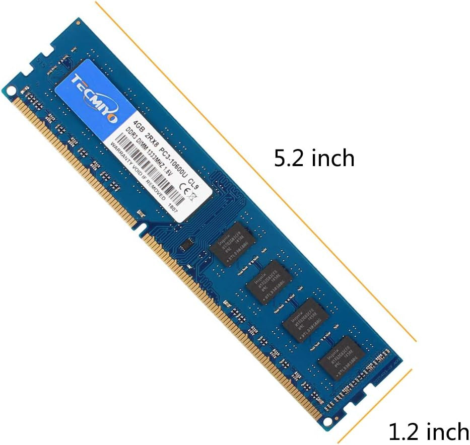 Ram 16GB Kit (4X4Gb) DDR3 1333Mhz 16GB PC3-10600/PC3 10600U Non ECC Unbuffered 1.5V CL9 2RX8 Dual Rank 240 Pin UDIMM Desktop Memory Ram Module (DDR3 4X4Gb)